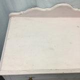 Vintage Pink Painted Wood 4-Drawer Chest of Drawers