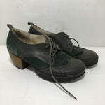 Jambu Green Leather "San-Fran" Heels