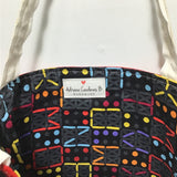 Adriana Cárdenas B. Handmade "Rojo, Negro y Blanco" Quilted Bag