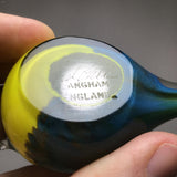 Vintage Langham Blown Glass Blue Tit