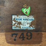 Vintage Square Mahogany Veneer End Table