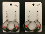 Green Thumb Crafts Mushroom Moon Window Hook Earrings