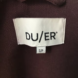 Duer Purple Cotton LuxTwill Button-Up Overshirt