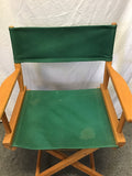 Solid Maple & Dark Green Canvas Director's Chair