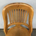 Vintage Gunlocke Solid Oak Rolling Office Chair