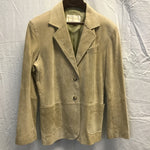 Vintage Magaret Godtrey Tan Leather Single-Breasted Coat