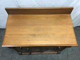 Antique Late 1800's Craftsman Solid Maple 3-Drawer Washstand