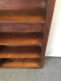 Vintage Dark-Stained Solid Cedar 5-Tier Shelf