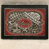 Eltimar Design Framed Small Red "Blessed" Artwork Print