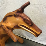 Signed Paul Martinson Carved Wood Sculpture