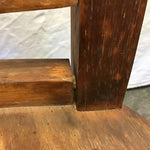 Vintage Solid Oak Slat-Back Banker's Office Chair