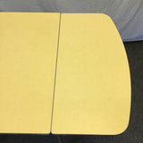 Vintage MCM Yellow Formica Drop-Leaf Dining Table