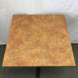 Vintage Faux-Stone Pedestal Dining Table