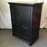 Modern Riverside Furniture Black-Painted Hideaway Computer Armoire