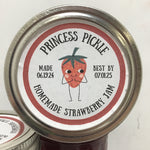 Princess Pickle Locally Grown & Made 1/2 Pint Strawberry Jam