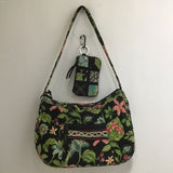 2pc Vera Bradley "Botanica" Shoulder Bag & Coin Purse