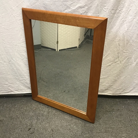 Vintage Solid Maple Framed Mirror