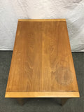 Vintage MCM Solid Cherry 2-Tier End Table