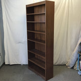 Vintage Black Walnut Veneer 7-Tier Shelf