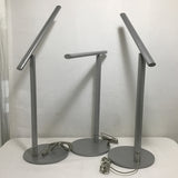 Set of 3 Modern Grey Metal Desk Lamps