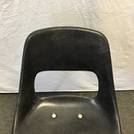 Vintage MCM Black Fiberglass Shell Dining Chair