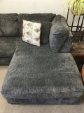 2pc Ashley Furniture Blue-Grey "Biddeford" Sectional Sofa Chaise