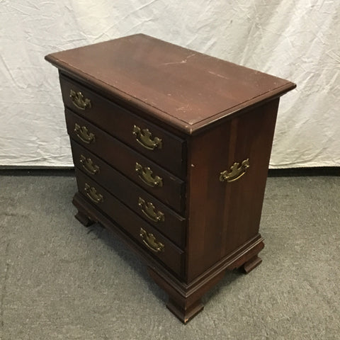 Vintage Federal Solid Cherry 4-Drawer Night Stand