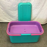 Vintage 1990's Eagle "Craftstor" Teal Sewing Tote