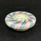 Single Retired Mackenzie-Childs "Cayuga" Ceramic Cabinet Knob