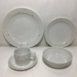 Modern Studio Nova 10pc Service for 2 White "Primary Pyramid" Dish Set