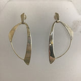 Vintage Modernist TT Sterling Silver Earrings