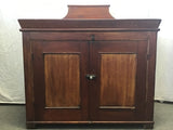 Vintage Solid Cedar 1-Cabinet Copper-Basin Dry Sink