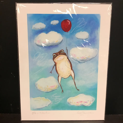 Cruz Illustrations "Otto Is In The Air" 9x12 Signed Art Print