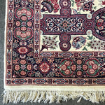 Vintage Oriental Floral Wool 4x6 Area Rug