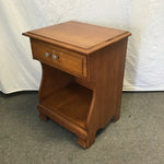 Vintage Ward Cherry Veneer 2-Tier Night Stand