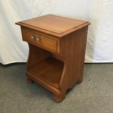 Vintage Ward Cherry Veneer 2-Tier Night Stand