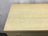 Vintage MCM Tan-Painted Walnut Veneer 5-Drawer Chest of Drawer