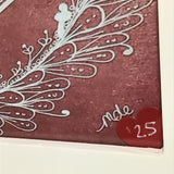 Eltimar Design Framed 8x10 Red "Joy" Artwork Print