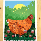 Rachel Feirman "Golden Buff & Clover" 8x10 Digital Art Print