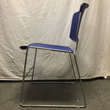 Vintage Steelcase Blue Resin Office Chair