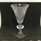 Vintage Signed Steuben 7.25" Crystal Trumpet Wine Glass