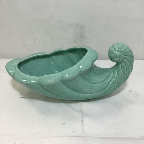 Vintage Art Deco Stanfordware Seafoam Green Cornucopia Planter