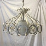 Vintage Halo Lite-Trend White Metal Orange Slice Chandelier