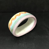Retired Mackenzie-Childs "Brittany" Ceramic Napkin Ring