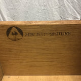 Single Athens Furn. Veneer & Solid Oak 2-Drawer Night Stand