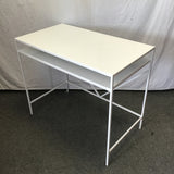 Room & Board White Metal "Slim" 2-Tier Computer Desk