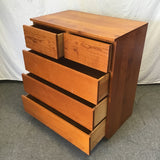 Vintage Craftsman Solid Pine 5-Drawer Chest of Drawers