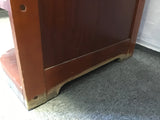 Modern Oak Veneer & Solid Cherry 5-Drawer Kneehole Desk