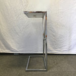 Modern Silver Mirrored Side Table