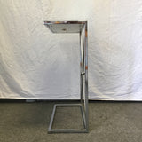 Modern Silver Mirrored Side Table